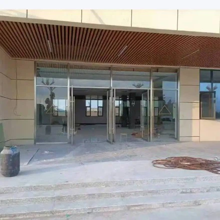 aluminium double glass swing door 4